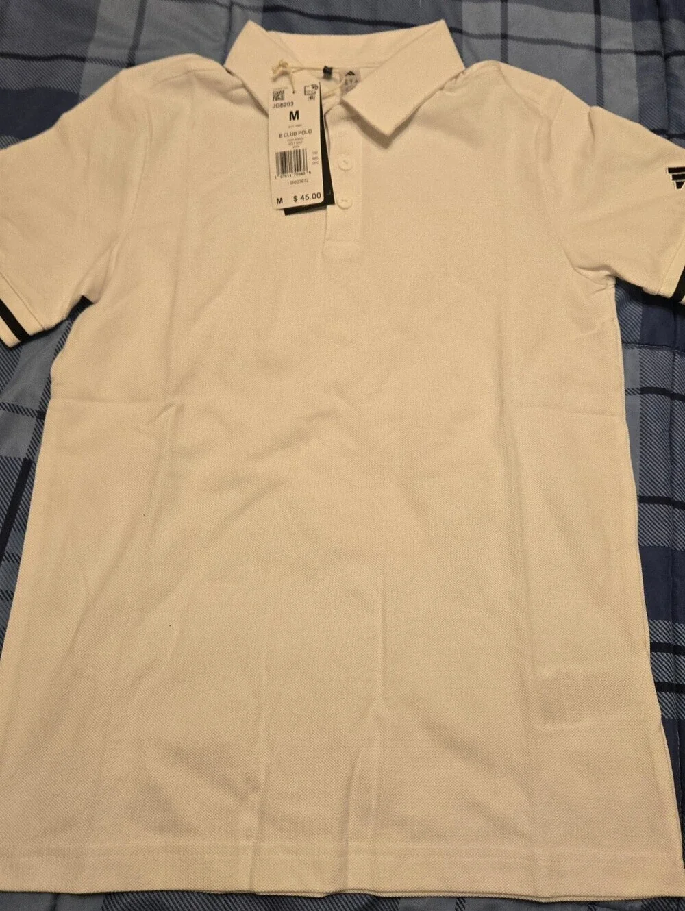 NWT Adidas Boys Pique Polo Shirt